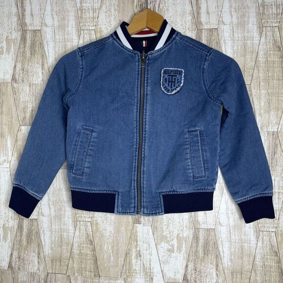 Tommy Hilfiger Other - Tommy Hilfiger Boys Track Jacket XS (4-5) REVERSIBLE Chambray Denim